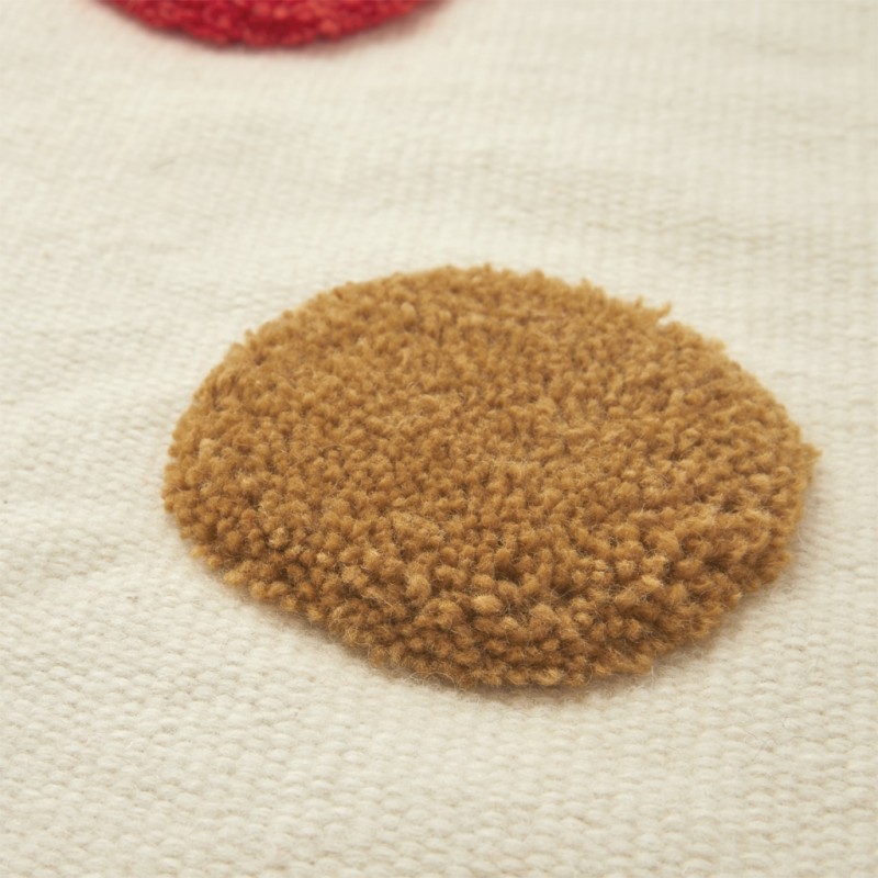 Kids Room Non-Slip Mega Dots Wool Rugs - Image 3