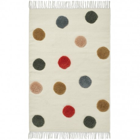 Kids Room Non-Slip Mega Dots Wool Rugs
