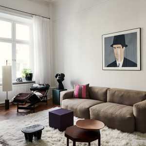 Bone White Shaggy Rugs