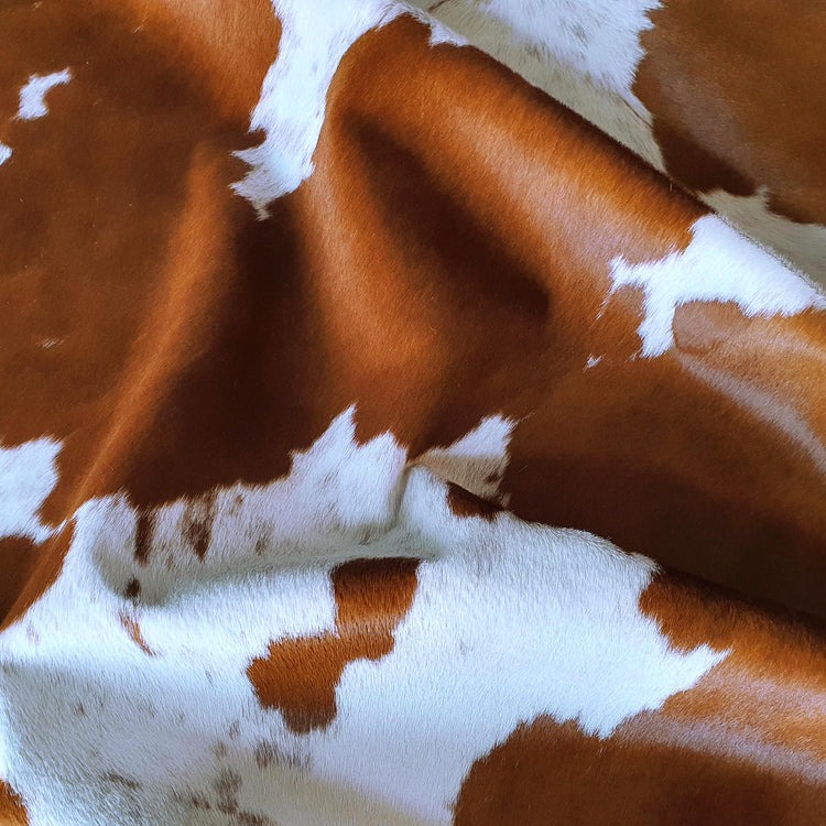 Brown and White Brazilian Cowhide Rug XXL - Image 2