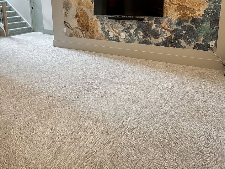Carpet installation completed in a Dubai villa