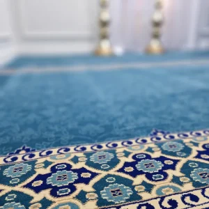 Sky Blue Mosque Carpet