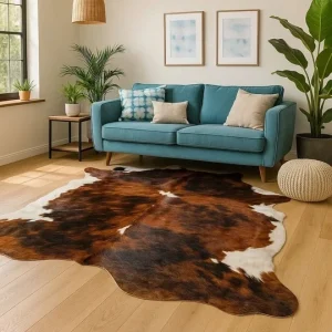 Genuine Brindle Cowhide Rug