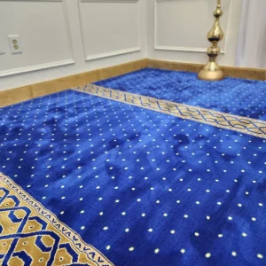 KHALID Navy Blue Masjid Carpet