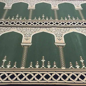 Luxury Green Masjid Carpet