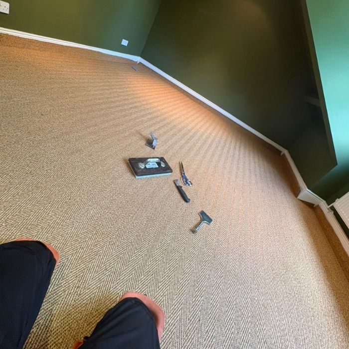 Sisal Carpet installation