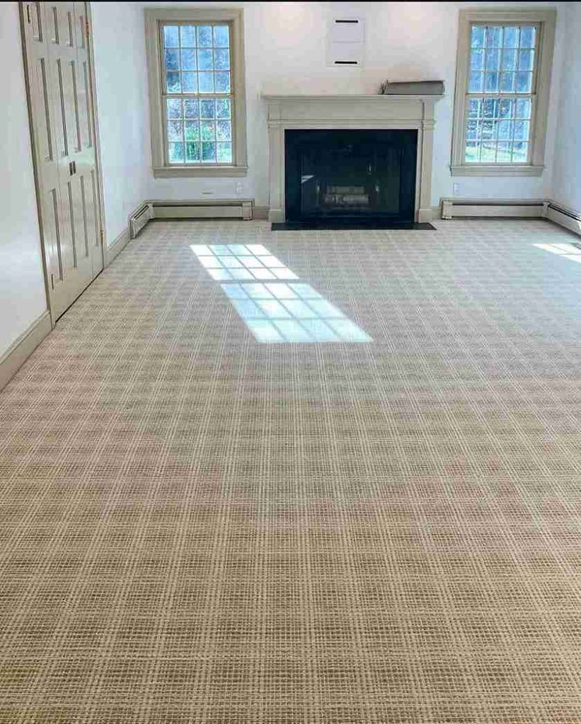 beige wall to wall carpets in living room