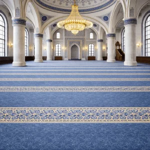 Blue Lined Mosque Prayer Carpets