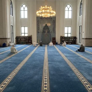 Qadar Navy Blue Masjid Carpet