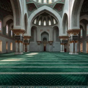Wazir Deep Green Mosque Carpets
